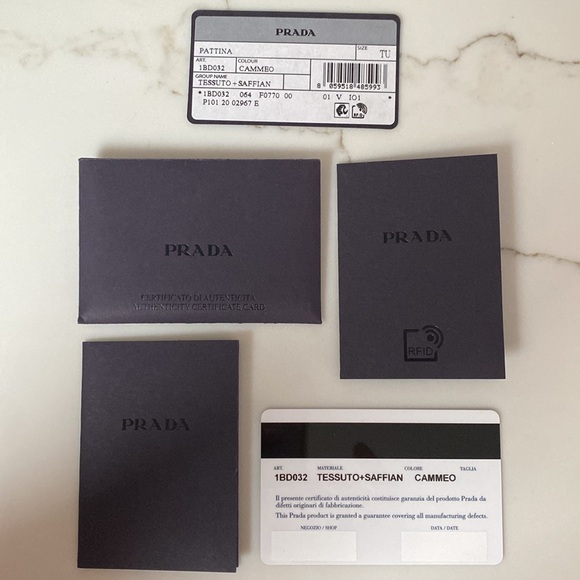 Prada Logo Saffiano Leather Shoulder Bag - Picture 8 of 9